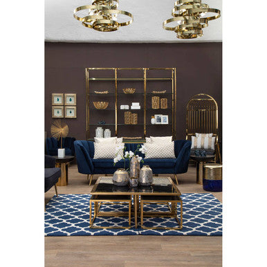 Alana 5 Bulb Gold Pendant Lamp