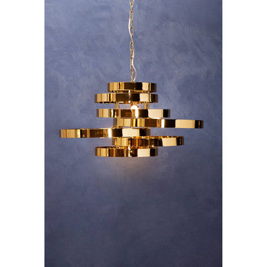 Alana 5 Bulb Gold Pendant Lamp