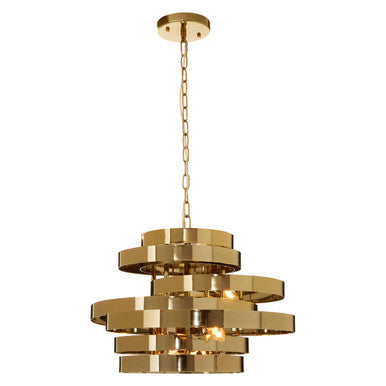 Alana 4 Bulb Gold Pendant Light