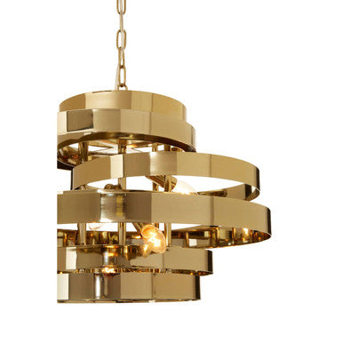 Alana 4 Bulb Gold Pendant Light