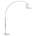 Hubert Nickel Arc Floor Lamp
