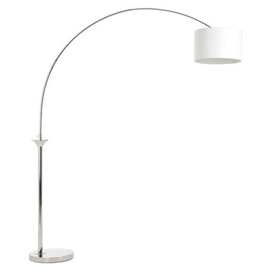 Hubert Nickel Arc Floor Lamp