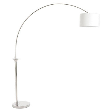 Hubert Nickel Arc Floor Lamp
