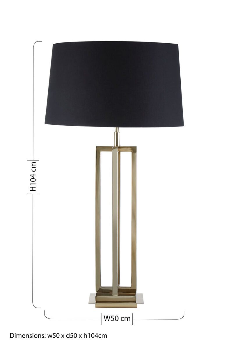 Skye Gold Rectangular Table Lamp