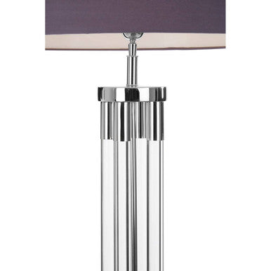 Skye Tall Acrylic & Tubular Base Floor Lamp