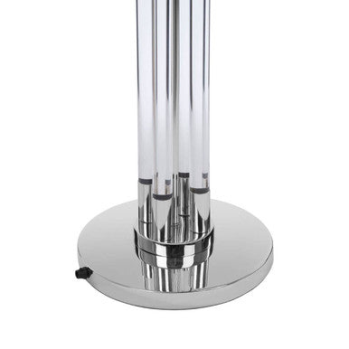 Skye Tall Acrylic & Tubular Base Floor Lamp