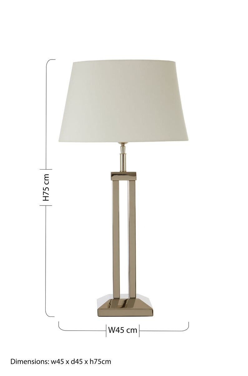 Skye Table Lamp With Dual Rod Base