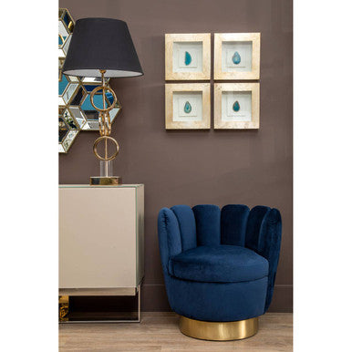 Skye Gold Table Lamp With Dual Ring Base