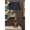 Skye Gold Table Lamp With Dual Ring Base