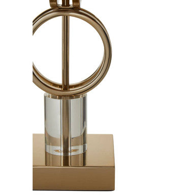 Skye Gold Table Lamp With Dual Ring Base