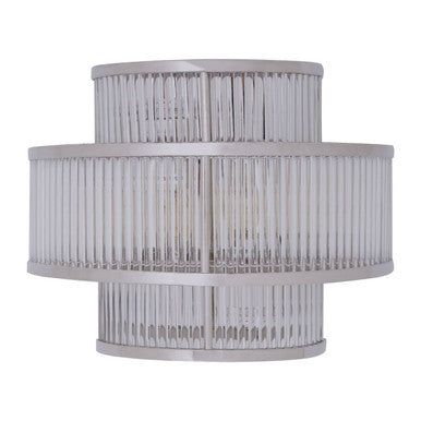 Salasco 3 Tier Nickel Glass Wall Light