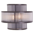 Salasco 3 Tier Black Glass Wall Light