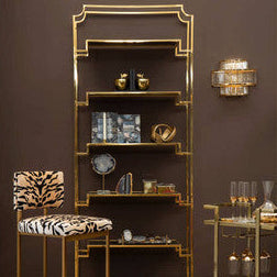 Salasco 3 Tier Glass Wall Light With Warm Metal Iron Frame