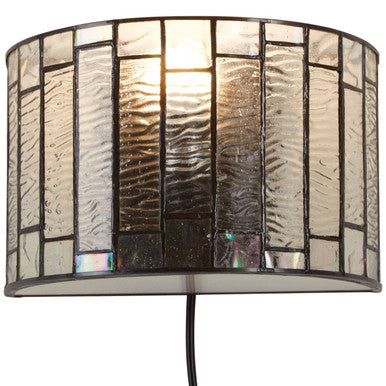 Waldorf Deco Glass Brown Art Deco Wall Light