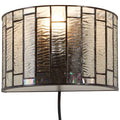 Waldorf Deco Glass Brown Art Deco Wall Light