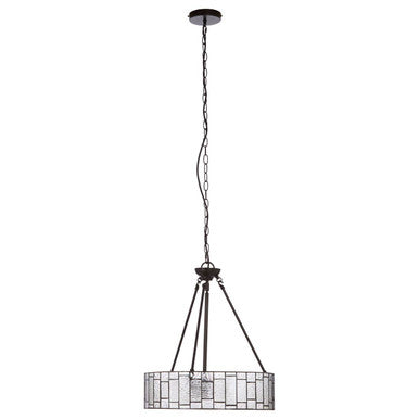 Waldorf Deco Glass Brown Art Deco Pendant Light