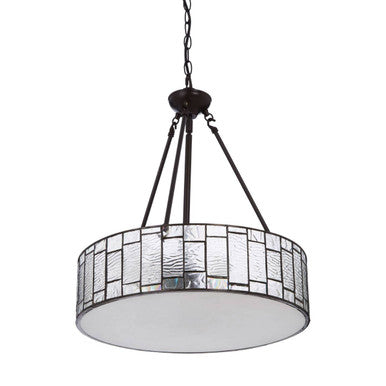 Waldorf Deco Glass Brown Art Deco Pendant Light