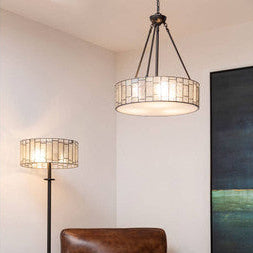 Waldorf Deco Glass Brown Art Deco Pendant Light