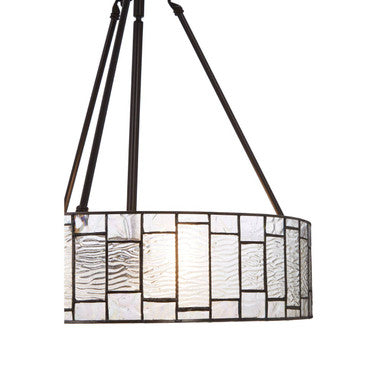 Waldorf Deco Glass Brown Art Deco Pendant Light