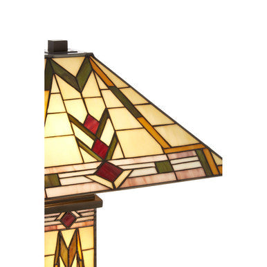 Wisteria Tiffany Glass Copper Modern Table Lamp