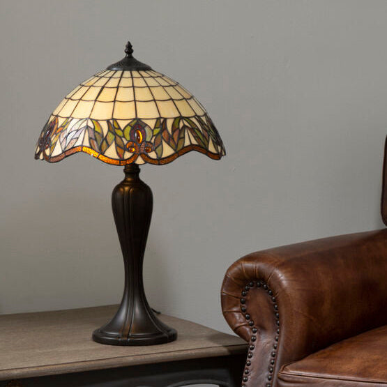 Wisteria Tiffany Umbrella Shade Table Lamp