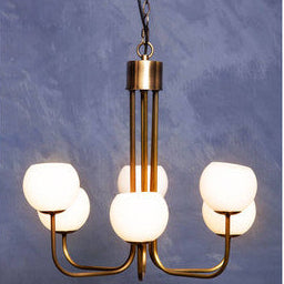 Waylen 6 Arm Glass Silver Contemporary Chandelier