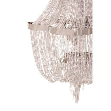 Lerici 6 Light Chrome Pendant 39Cm