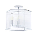 Lerici 4 Light Hexagonal Chrome Pendant Light