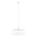 Lerici 6 Light Hexagonal Chrome Pendant Light