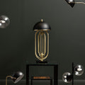 Metropolis Table Lamp With Black Shade