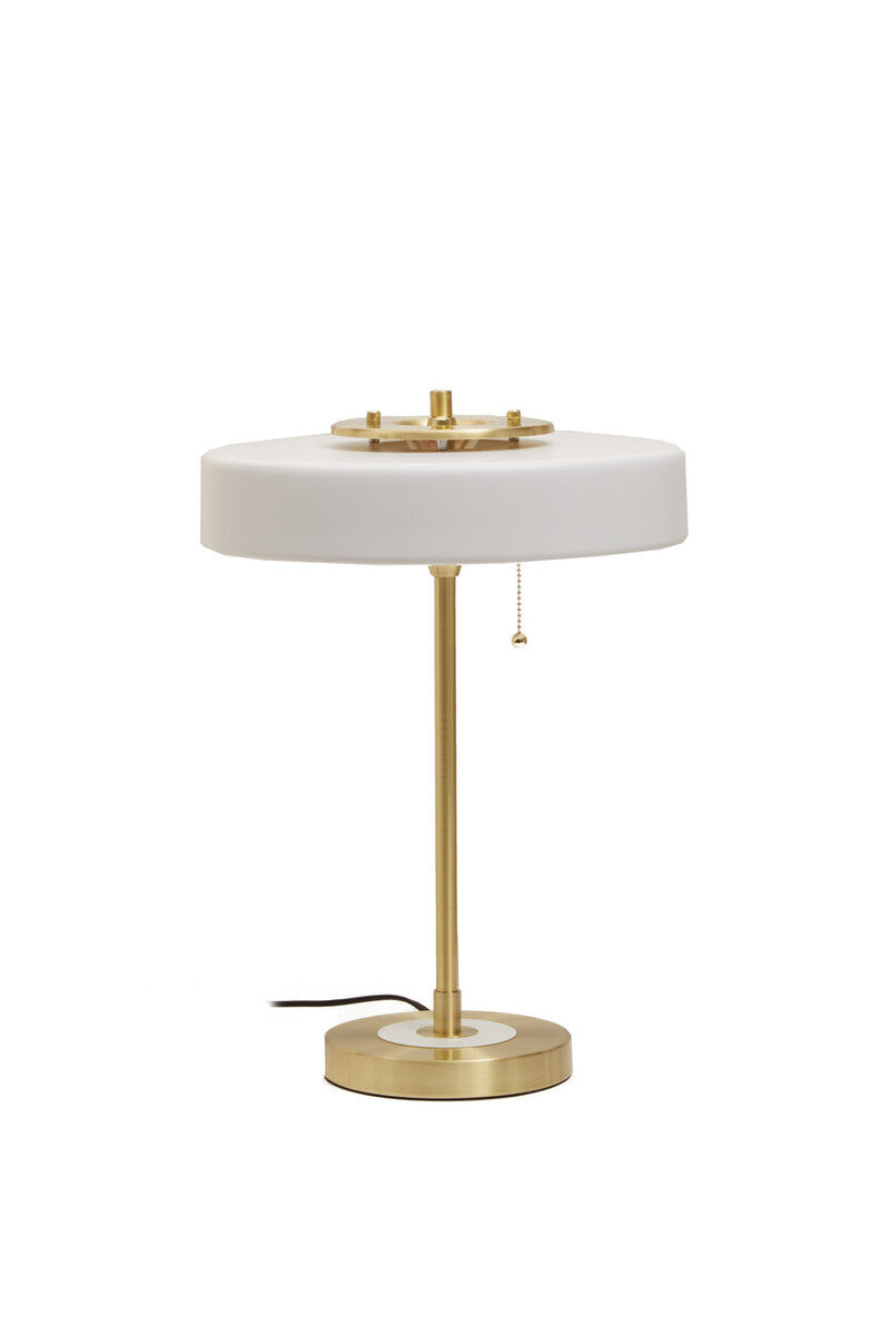 Rogano White Shade With Gold Frame Table Lamp