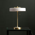 Rogano White Shade With Gold Frame Table Lamp