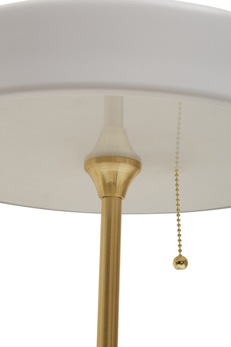 Rogano White Shade With Gold Frame Table Lamp