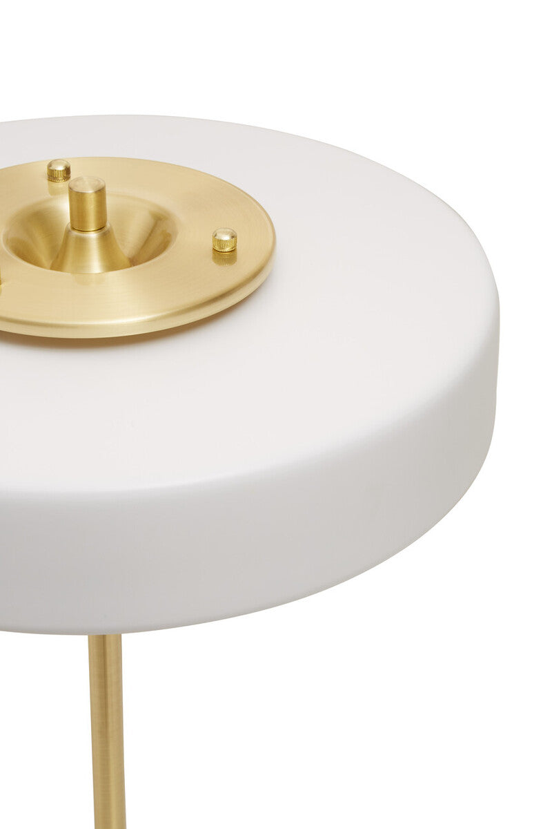 Rogano White Shade With Gold Frame Table Lamp