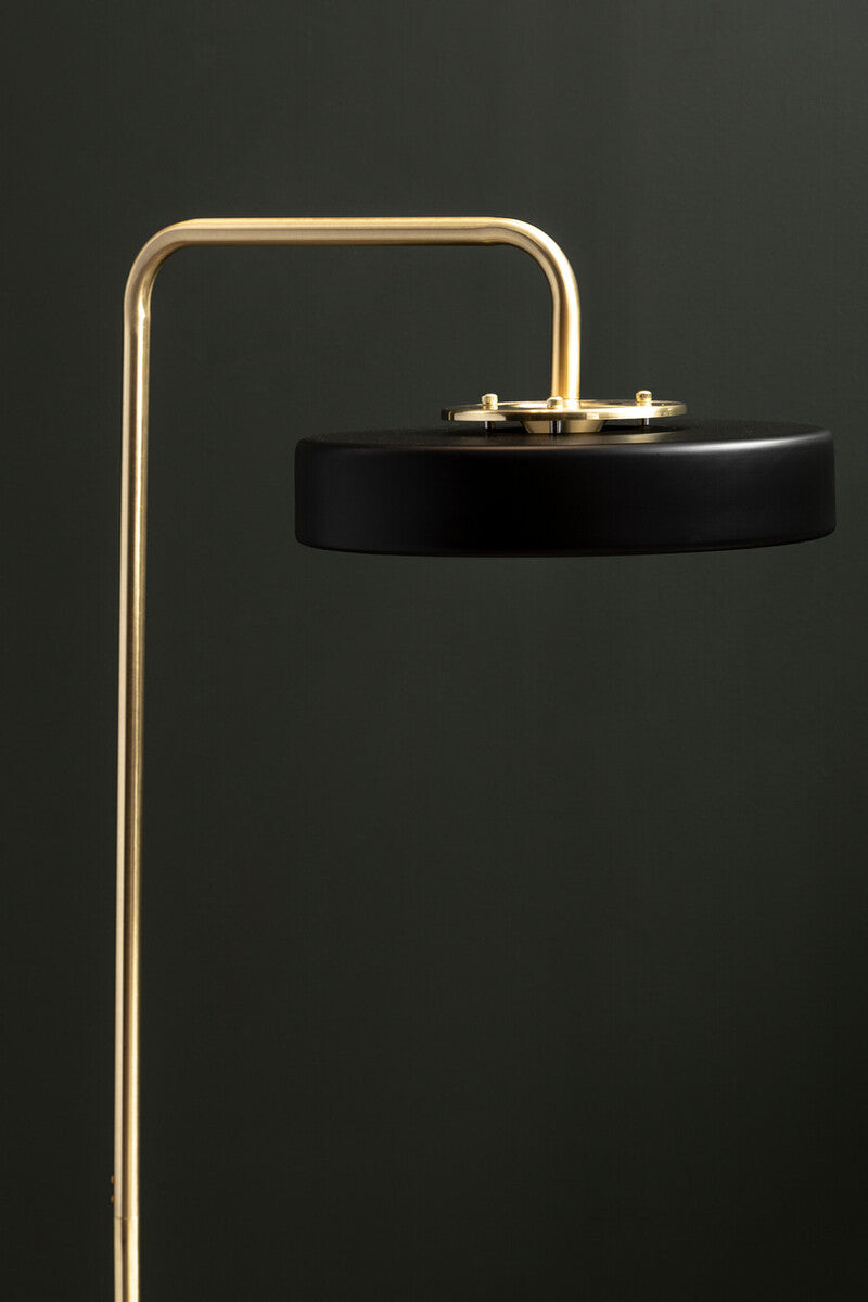 Rogano Matte Black Contemporary Floor Lamp