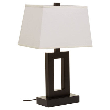 Leora Black & White Table Lamp