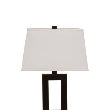 Leora Black & White Table Lamp