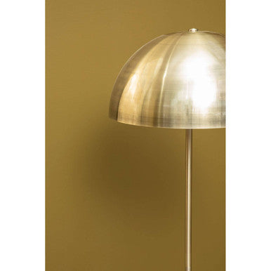 Murdoch Floor Lamp In Brushed Brass & Marble Base