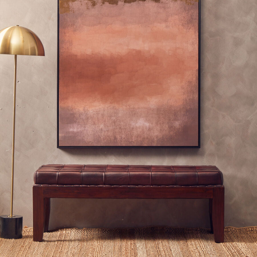 Murdoch Floor Lamp In Brushed Brass & Marble Base
