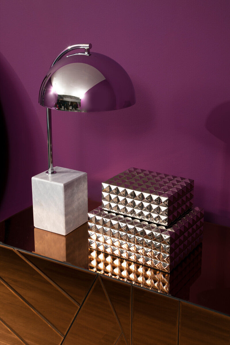 Murdoch Table Lamp With Chrome Shade