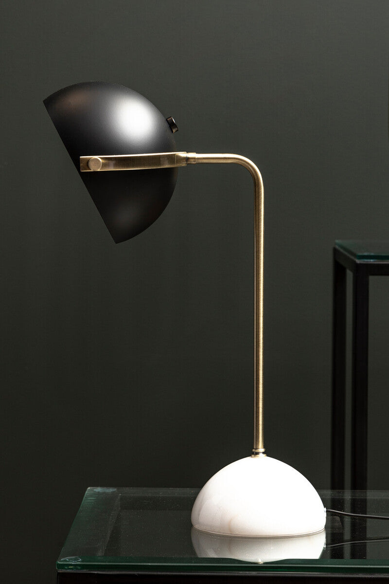 Murdoch Brass Table Lamp With Marble Base