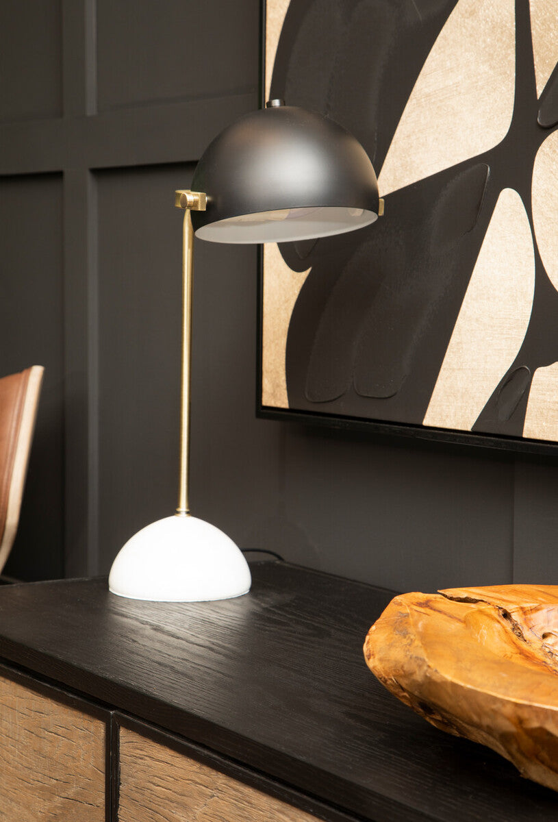 Murdoch Brass Table Lamp With Marble Base