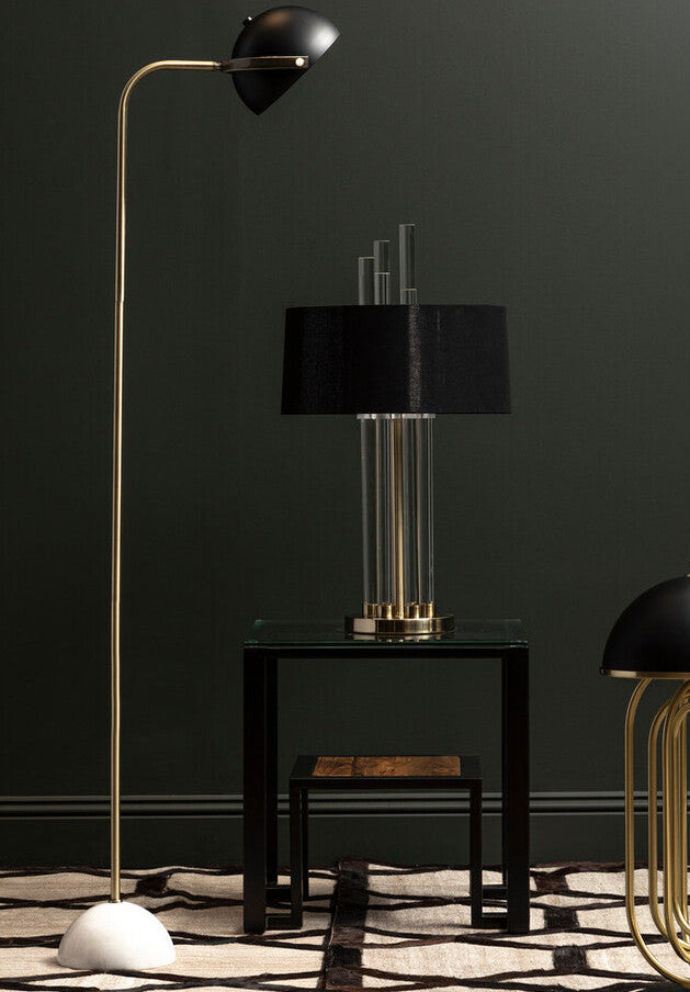 Murdoch Floor Lamp With Black Shade