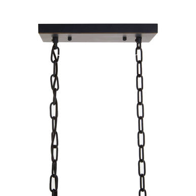 Palasso Glass Black Industrial Pendant Light