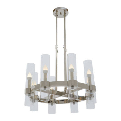 Alexis 8 Light Nickel Ceiling Light