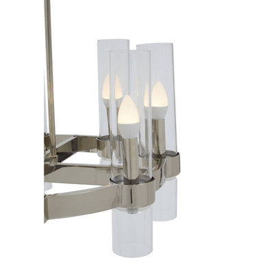 Alexis 8 Light Nickel Ceiling Light