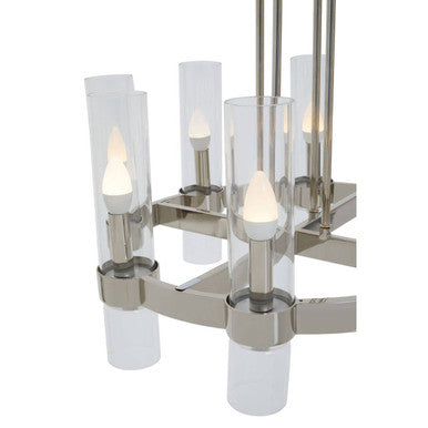 Alexis 8 Light Nickel Ceiling Light
