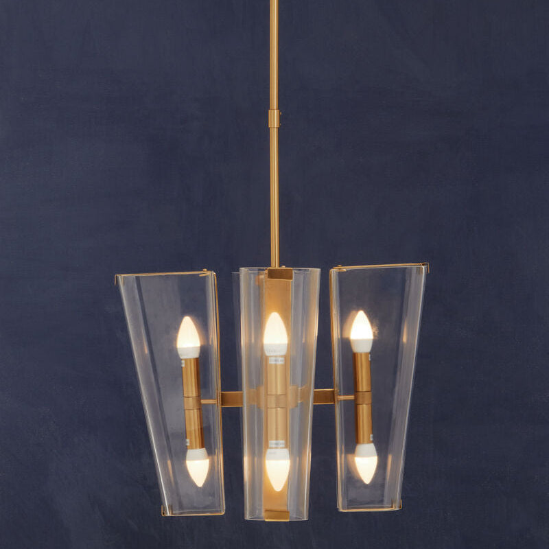 Celeste Antique Brass Pendant Light