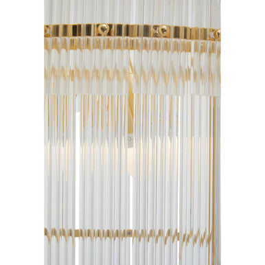 Ritz Six Bulb Glass Pendant Light