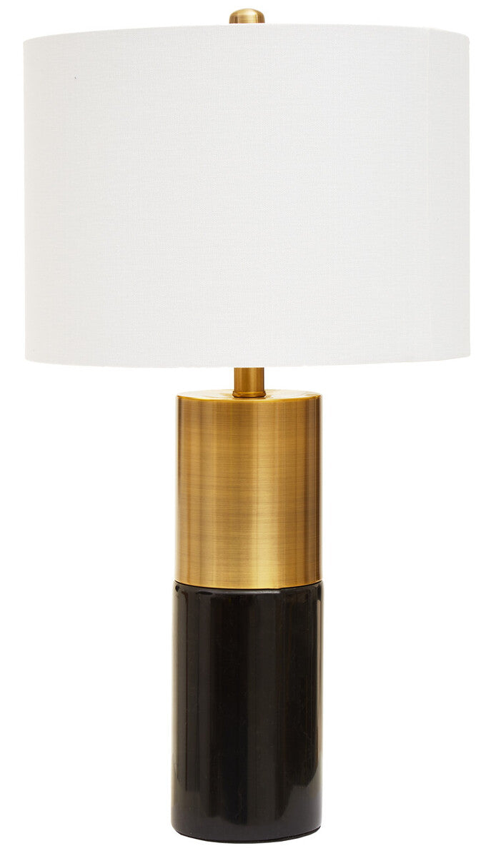 Edgar Black Marble & Gold Table Lamp